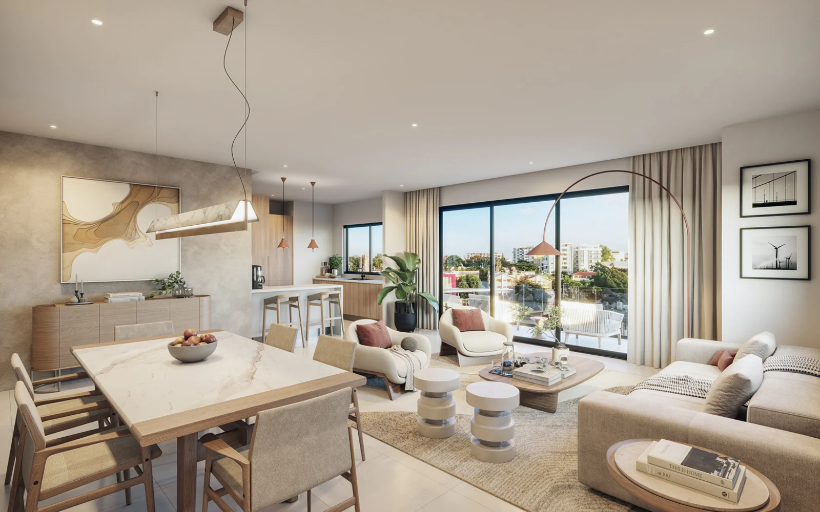 Sala del apartamento Tipo C de TRIVARA