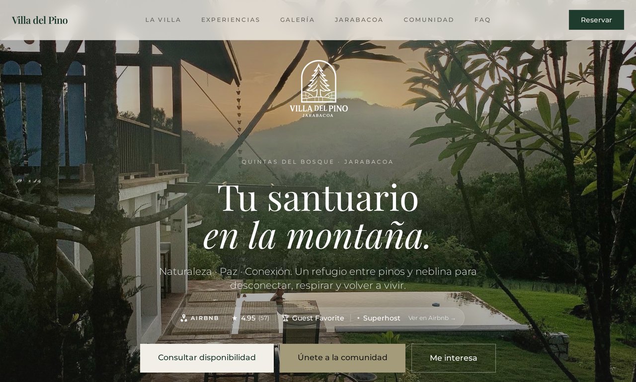 Sitio web oficial de Villa del Pino: www.villadelpino.com.do